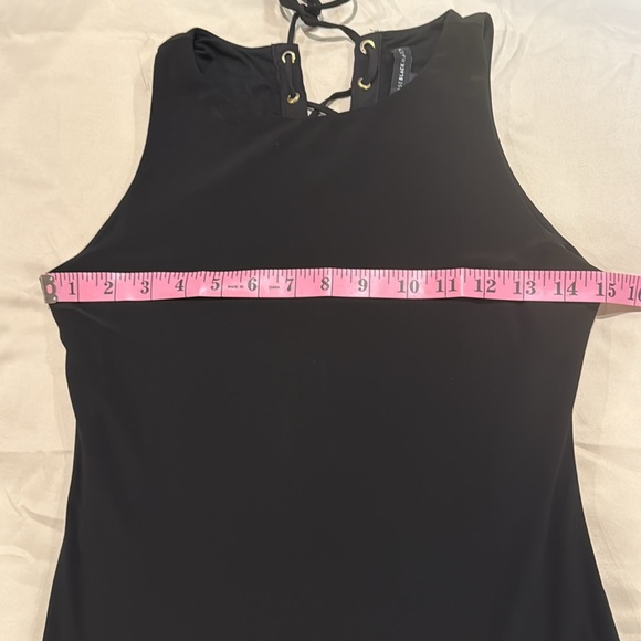 White House Black Market Black Halter Sheath Dress - Picture 5 of 7